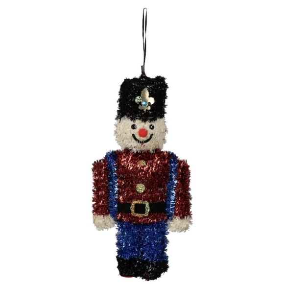 2pk Christmas Themed Tinsel Nutcracker Hanging Wall Decor,...